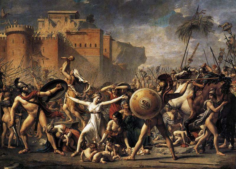 Jacques-Louis David The Intervention of the Sabine Women oil painting image
